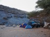 Ko smo se po vetrovni noči prebudili v še bolj vetrovno jutro v naročju Ben Amire, so naši šotori na srečo še stali.