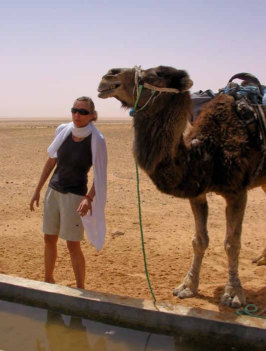 Zdi se mi, da se Suzi bolj boji kamele kot kamela Suzi. Ah, ?e bi jo bolje poznala, bi bilo verjetno obratno ;)